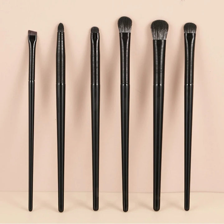 6PCS Eyes Makeup Brushes Set Professional Soft Contouring Eyeshadow Eyeliner Eyebrow Brush Women Facial Beauty Cosmetic Tool