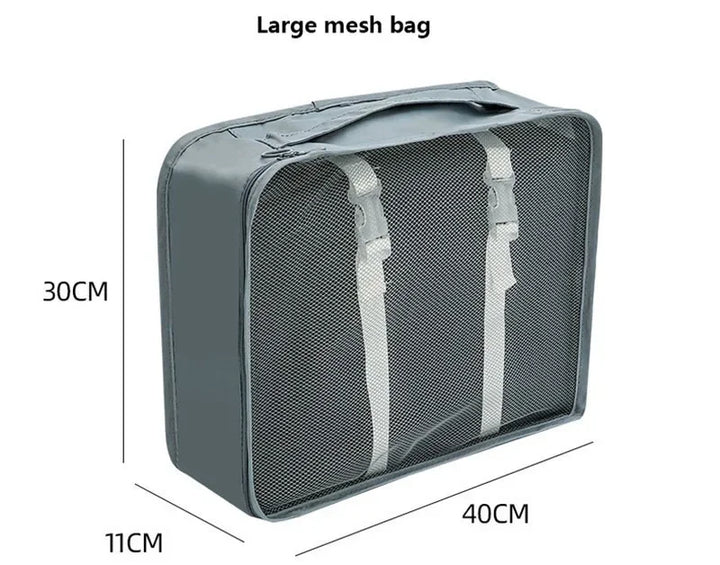 Travel Storage Bag Compressible Packing Cubes Carry On Travel Suitcase Luggage Organizer Foldable Waterproof HandbagTravel Bag