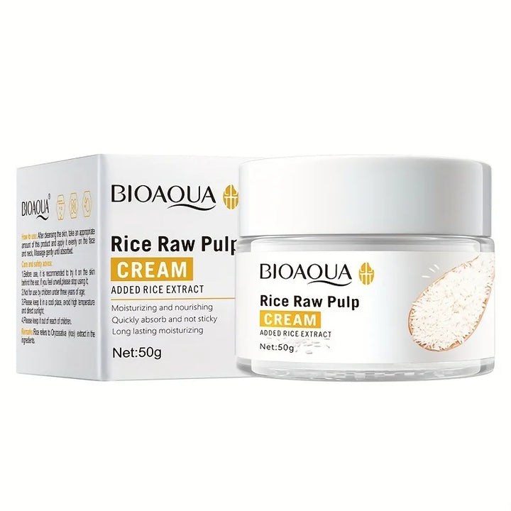 BIOAQUA White Rice Brightening Face Cream Moisturizing Hyaluronic Acid Essence Moisturizing Firming Facial Cream Skin Care