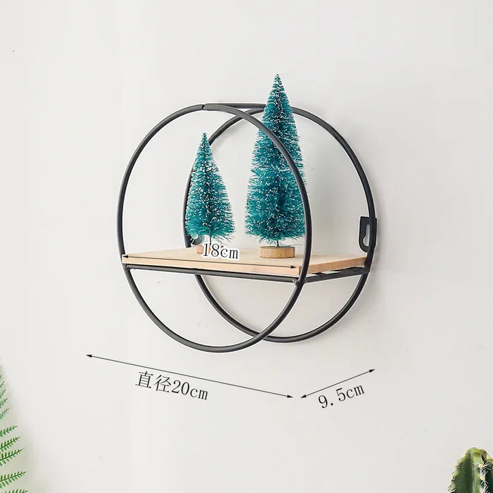 Floating Wall Shelf Sundries Storage Holder Living Room Home Decoration Wall Mounted Hexagon Shelf Handicraft Display Rack