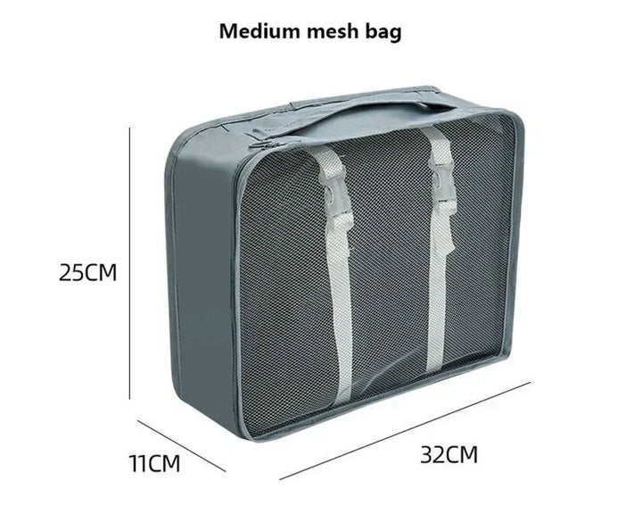 Travel Storage Bag Compressible Packing Cubes Carry On Travel Suitcase Luggage Organizer Foldable Waterproof HandbagTravel Bag