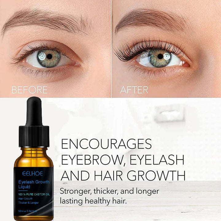 Fast Eyelash Growth Serum Eyebrow Natural Thick Eyelashe Dark and Beautiful Traceless Eyelashs Lotion Treatment Eye Care New