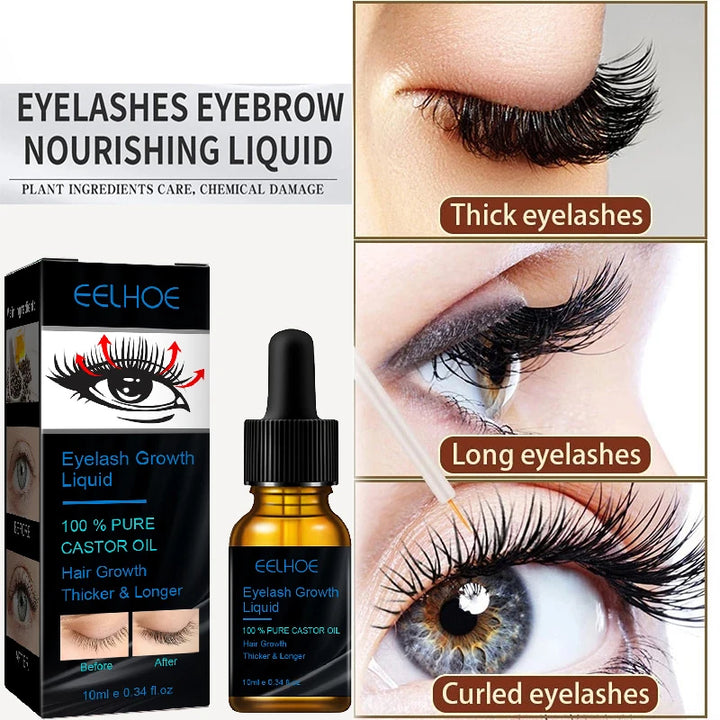 Fast Eyelash Growth Serum Eyebrow Natural Thick Eyelashe Dark and Beautiful Traceless Eyelashs Lotion Treatment Eye Care New